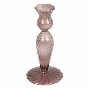 Swirl barna üveg gyertyatartó, magasság 17 cm - PT LIVING kép