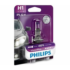Philips Autó izzó Philips VISION PLUS 12258VPB1 H1 P14, 5s/55W/12V kép