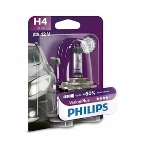Philips Autó izzó Philips VISION PLUS 12342VPB1 H4 P43t kép