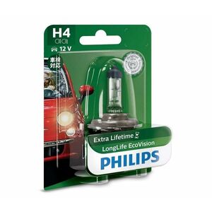 Philips Autó izzó Philips ECO VISION 12342LLECOB1 H4 P43t kép