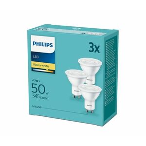 Philips Készlet 3xLED Izzó Philips GU10/4, 7W/230V 2700K kép