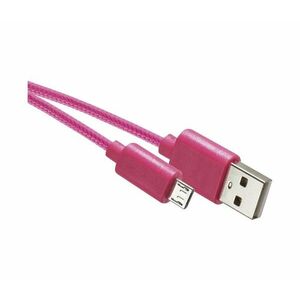 USB kábel USB 2.0 A konnektor/USB B micro konnektor rózsaszín kép