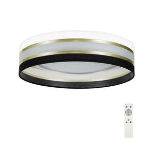 LED Dimmelhető mennyezeti lámpa SMART CORAL GOLD LED/24W/230V fekete/fehér + távirányító kép