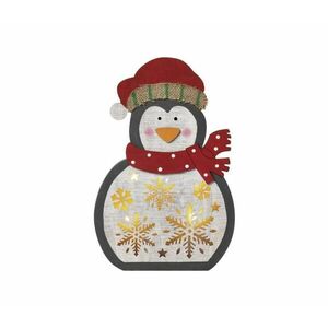 LED Karácsonyi dekoráció 5xLED/2xAA pingvin kép