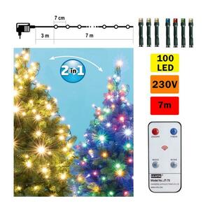 LED Karácsonyi lánc távirányítóval LED/230V IP44 kép