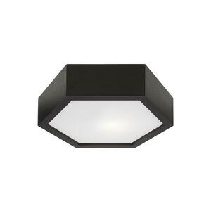 Mennyezeti lámpa HEX 1xE27/60W/230V á. 32 cm fenyő fekete kép