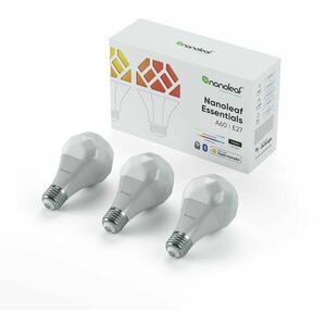 Nanoleaf Essentials Smart A19 Bulb E27 3 Pack kép