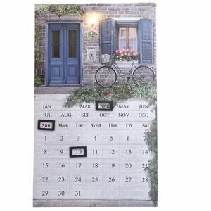 Színes utca fali naptár, 30 x 50 cm kép