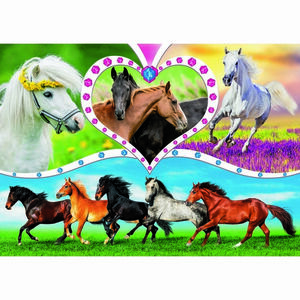 Trefl Puzzle, gyönyörű lovak, 200 részes kép