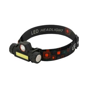 LED Újratölthető fejlámpa LED/1200mAh fekete/piros kép