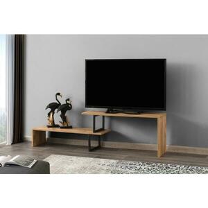 TV asztal OVIT 44x153 cm barna/fekete kép