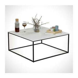 Kávésasztal ROYAL 43x75 cm fekete/fehér kép
