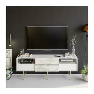 TV Asztal DERIN 64, 7x180 cm fehér kép
