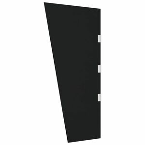 vidaXL fekete edzett üveg oldalpanel ajtóelőtetőhöz 50 x 100 cm kép