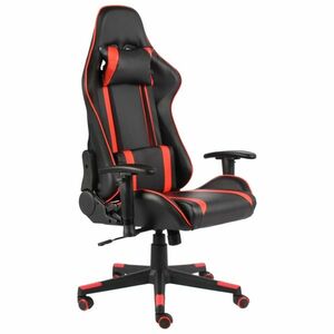 vidaXL piros PVC forgó gamer szék kép