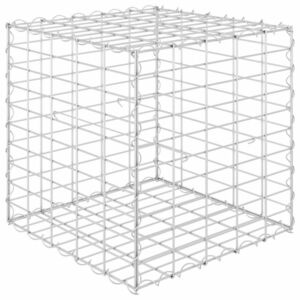 vidaXL kocka alakú acélhuzal gabion magaságyás 50 x 50 x 50 cm kép