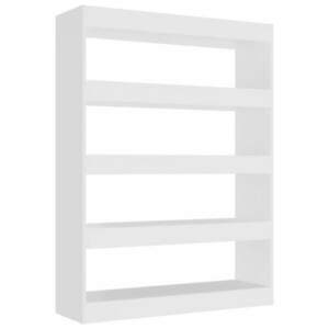 vidaXL fehér könyvszekrény/térelválasztó 100 x 30 x 135 cm kép