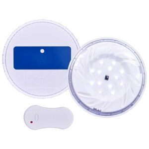 vidaXL fehér lemeríthető LED-es úszómedence-lámpa távirányítóval kép