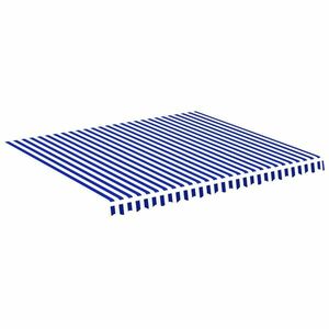 vidaXL kék és fehér csere napellenző ponyva 4 x 3, 5 m kép