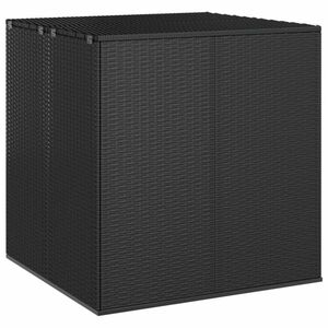 vidaXL fekete polyrattan kerti párnatartó doboz 100 x 97, 5 x 104 cm kép