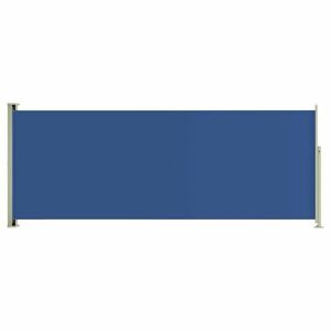 vidaXL kék behúzható oldalsó terasznapellenző 117 x 300 cm kép