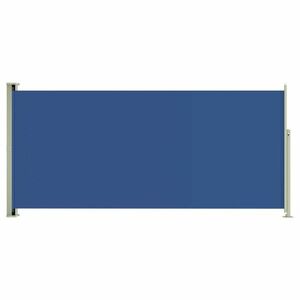 vidaXL kék kihúzható oldalsó terasz-napellenző 140 x 300 cm kép