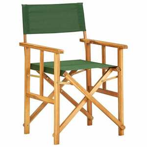 vidaXL zöld tömör akácfa rendezői szék kép