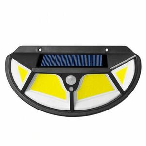 3W LED napelemes mozgásérzékelős lámpa, fekete kép