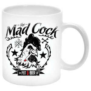 Mad Cock (őrült kakas) Bögre (feliratozható) kép