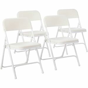 Párnázott, összecsukható szék 4 db-os, fehér színben kép