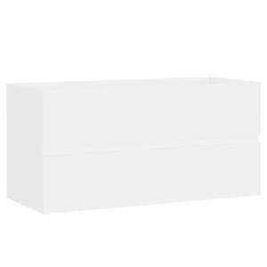 vidaXL fehér forgácslap mosdószekrény 90 x 38, 5 x 45 cm kép
