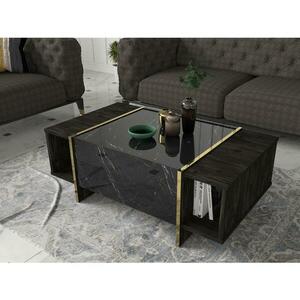 Kávésasztal VEYRON 37, 3x103, 8 cm fekete/arany kép