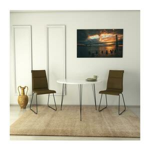 Étkezőasztal SANDALF 75x90 cm fehér kép