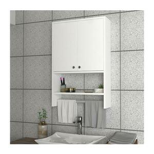 Fürdőszobai fali szekrény VIRA 90x59 cm fehér kép