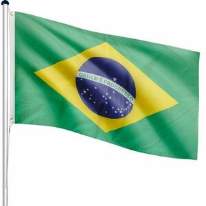 FLAGMASTER® Zászló rúddal Brazil BRA 650 cm kép