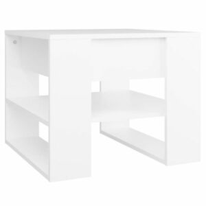 vidaXL fehér szerelt fa dohányzóasztal 55, 5 x 55 x 45 cm kép
