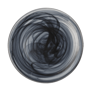 Lapostányér fekete 28 cm - Elements Glass kép