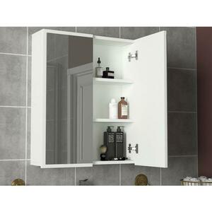 Fürdőszobai szekrény tükörrel KAYLA 78x60 cm fehér kép