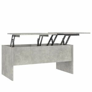 vidaXL betonszürke szerelt fa dohányzóasztal 102 x 50, 5 x 46, 5 cm kép