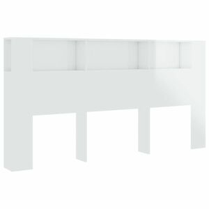 vidaXL magasfényű fehér áthidaló szekrény 200x18, 5x104, 5 cm kép