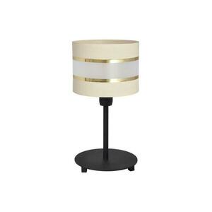LED Asztali lámpa HELEN 1xE27/60W/230V krém/fekete/arany kép