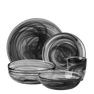 Üvegkészlet fekete 25 db-os – Elements Glass kép