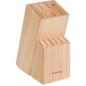Siguro fából készült blokk 12 késhez + élező kép