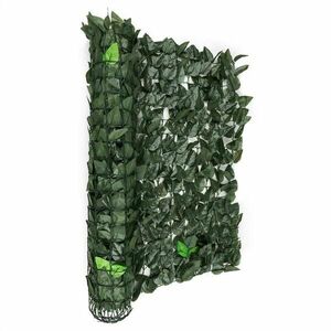 Blumfeldt Fency Dark Leaf, sötétzöld, mix, kerítés, védelmet nyújt a kíváncsi tekintetekkel és a széllel szemben, 300 x 100 cm kép