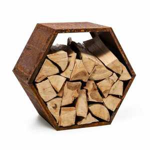 Blumfeldt Hexawood Rust, fa állvány, hatszögletű forma, 50, 2 × 58 × 32 cm kép
