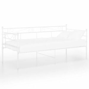 vidaXL fehér fém kanapéágykeret 90 x 200 cm kép