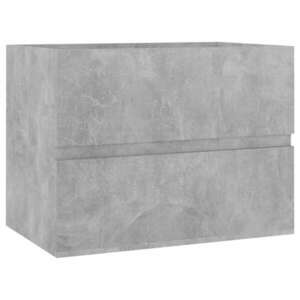 vidaXL betonszürke forgácslap mosdószekrény 60 x 38, 5 x 45 cm kép