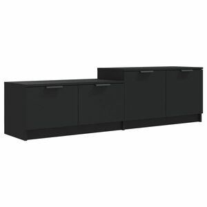 vidaXL fekete szerelt fa TV-szekrény 158, 5 x 36 x 45 cm kép