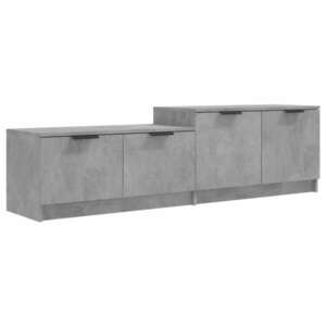 vidaXL betonszürke szerelt fa TV-szekrény 158, 5x36x45 cm kép