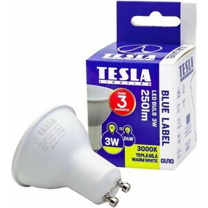 TESLA LED GU10, 3 W, 250 lm, 3000 K, meleg fehér kép